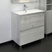 Тумба-умывальник Comforty Верона 75 дуб белый с раковиной Comforty 75Е 