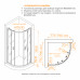 Душевой уголок RGW CL-56B 800x800 06095688-44 черный матовый 