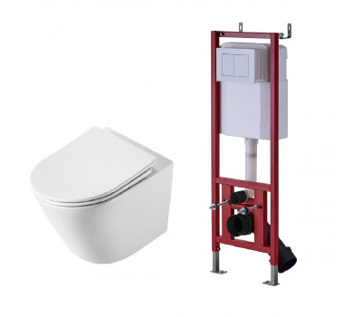 Комплект DQ унитаз DT1476516, инсталляция с клавишей DI8640116 (DS1471603) 