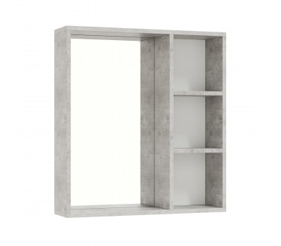 Шкаф-зеркало Onika Девис 65 бетон чикаго, универсальный 206542 Шкаф-зеркало Onika Девис 65 бетон чикаго, универсальный 206542