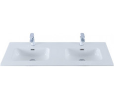 Раковина Aquanet Flat 120 (двойная) белая 