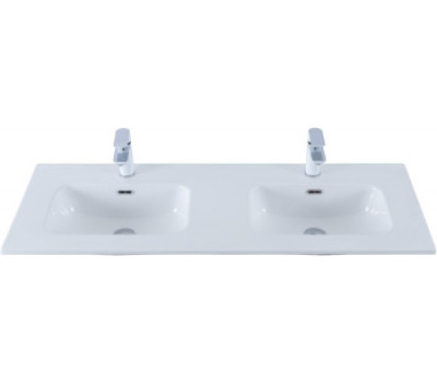 Раковина Aquanet Flat 120 (двойная) белая 