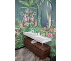 Столешница моноблок Armadi Art FLAT 140*46см на 2 чаши 859-140-2 Столешница моноблок Armadi Art FLAT 140*46см на 2 чаши 859-140-2