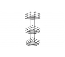 Полка Fixsen угловая трехэтажная черная FX-710B-3 