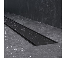 Трап для душа линейный, универсальный затвор Tile, 90 см AM.PM PrimeFlow W02SC-U11-090-04BM Черный 