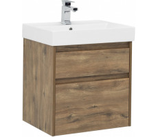 Тумба с раковиной Aquanet Nova Lite 60 дуб рустикальный (2 ящика) 