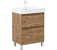 Тумба с раковиной Aquanet Nova Lite 2.0 60 напольная цв. дуб рустикальный 00348191 