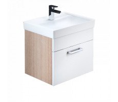 Тумба с раковиной IDDIS Mirro 50 подвесная белая/под дерево MIR50W0i95K Тумба с раковиной IDDIS Mirro 50 подвесная белая/под дерево MIR50W0i95K