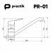 Смеситель для кухни Practik белый камень PR-01-001 