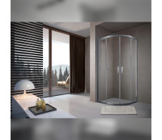 Душевой уголок Terminus Соренто четверть круга 100х100х200, хром Душевой уголок Terminus Соренто четверть круга 100х100х200, хром