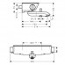 Смеситель для ванны термостат Hansgrohe Ecostat Select 13141400 хром 