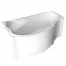Ванна акриловая Marka One GRACIA 150х90 Асимметричная Белая Левая 01гр1590л 