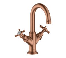 Смеситель для раковины Axor Montreux 16505310 шлифованное красное золото Смеситель для раковины Axor Montreux 16505310 шлифованное красное золото