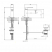 Смеситель для раковины GESSI Rettangolo 20001#031 Хром 