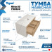 Тумба подвесная для ванной 85 см Teymi Ritta корпус белый фасад дуб T60540 Тумба подвесная для ванной 85 см Teymi Ritta корпус белый фасад дуб T60540