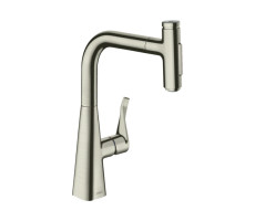 Смеситель для кухни Hansgrohe Metris Select 73817800 нержавейка 