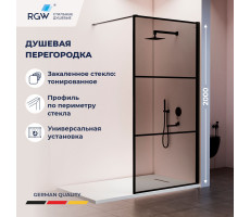 Душевая перегородка RGW WA-09B 900 06100909-34 Черный 