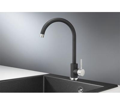 Смеситель для кухни GRANULA ST-4031, ЧЁРНЫЙ 