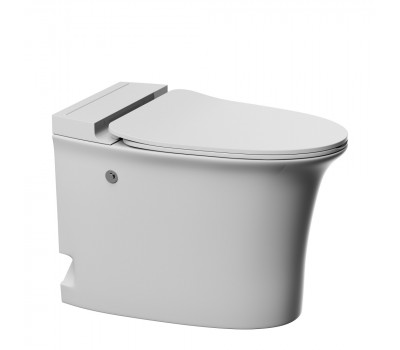 Унитаз ABBER Bequem AC1125P напольный белый с импульсным смывом Унитаз ABBER Bequem AC1125P напольный белый с импульсным смывом