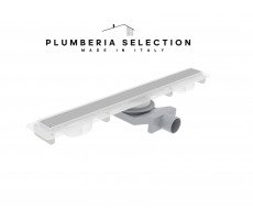 Душевой трап PLUMBERIA SELECTION PSM MODULAR PSM120MT, брашированная нержавеющая сталь 