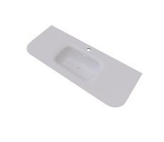 Раковина встраиваемая Knotlor ОБЛАКО FWB211200WY матовый белый 120 см  