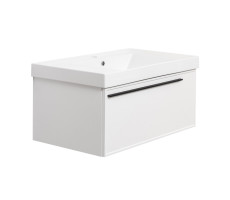 Тумба под раковину подвесная La Fenice Elba FNC-01-ELB-B-80, белая  Тумба под раковину подвесная La Fenice Elba FNC-01-ELB-B-80, белая