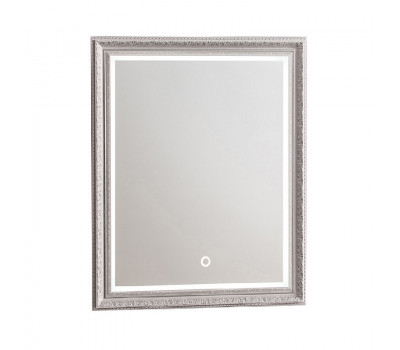Зеркало AZARIO Марсель LED 630х780 серебро, c подсветкой и диммером, сенсорный выключатель ФР-00000910 