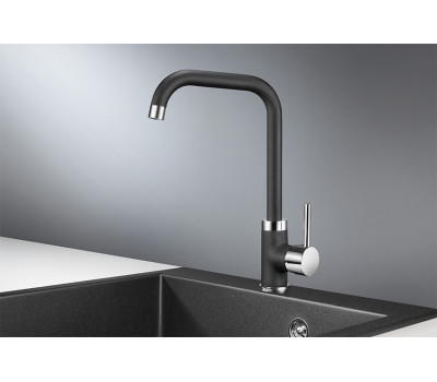 Смеситель для кухни GRANULA 0041, ЧЁРНЫЙ 