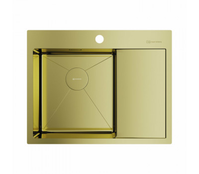 Мойка OMOIKIRI Akisame, размер 650*510*200, чаша слева, цвет-светлое золото 4973083 