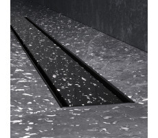 Трап для душа линейный, универсальный затвор Tile, 90 см AM.PM MasterFlow W01SC-U11-090-04BM Черный 