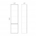 Подвесная шкаф-колонна для ванной Comforty Лозанна-40П белый глянец 00-00017837 