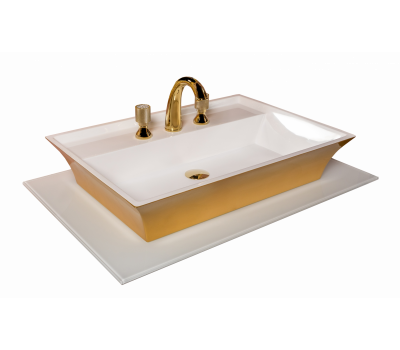 Столешница стекло Armadi Art 80см прямая БЕЛАЯ 853-080-WH 