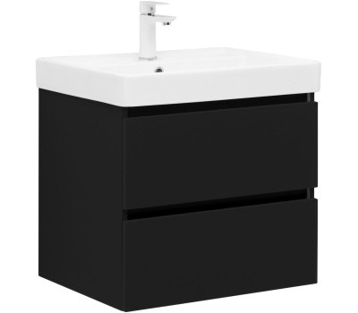 Тумба под раковину Aquanet Вега 2.0 60 черный 00337953 Тумба под раковину Aquanet Вега 2.0 60 черный 00337953