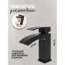 Смеситель для раковины Hansberge H1077BL черный 