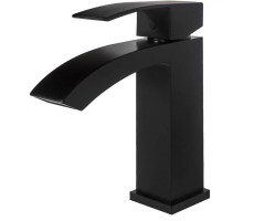 Смеситель для раковины Hansberge H1077BL черный 