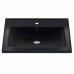 Раковина для ванной кварцевая Uperwood Foster Quartz 60х40,5х16,5 см, черная матовая, уголь 291030053 