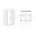 Душевой уголок 120x100 RGW Passage 040847120-011 Хром 