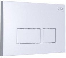 Кнопка смыва LOGAN SPACE двойная, White 297681 Кнопка смыва LOGAN SPACE двойная, White 297681
