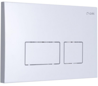 Кнопка смыва LOGAN SPACE двойная, White 297681 Кнопка смыва LOGAN SPACE двойная, White 297681