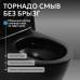 Унитаз ABBER Bequem AC1100TMB подвесной черный матовый, безободковый, смыв торнадо 