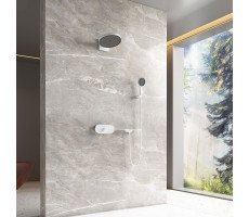 Душевой комплект Vincea Futura VSFW-2F12TMW термостатический встраиваемый, 3 режима, белый матовый Душевой комплект Vincea Futura VSFW-2F12TMW термостатический встраиваемый, 3 режима, белый матовый