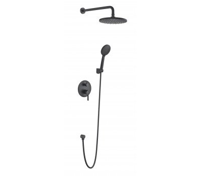 Душевая система скрытого монтажа Vessel Black Set_3in1 VODA 