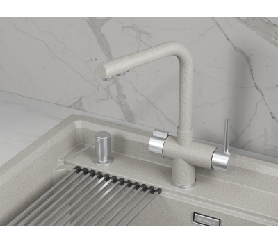 Смеситель для кухни GRANULA 5008, БАЗАЛЬТ 