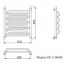 Полотенцесушитель водяной Ника CURVE ЛZ (Г) 60/60