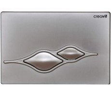 Кнопка для инсталляции UFO матовая серая CREAVIT GP1002.00 Серый матовый
