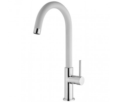 Смеситель для кухни PAINI Sky, излив белый, хром (CR) 78CR5722LSLMKM 