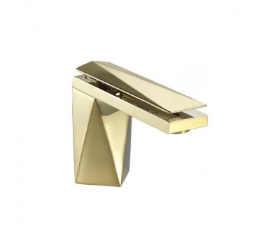 Смеситель для умывальника Bravat Diamond M (Golden) F118102G-1-ENG Золото 