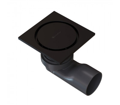 Душевой трап точечный Knotlor SDSC100BL матовый черный  