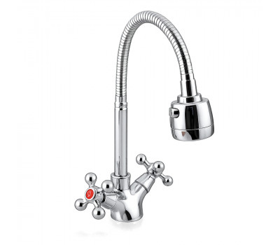 Смеситель для кухни с гибким изливом и режимом душ FRAP F4319, хром Смеситель для кухни с гибким изливом и режимом душ FRAP F4319, хром