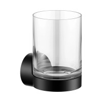 Стакан подвесной хрустальный Keuco REVA 12850379000 Черный матовый 